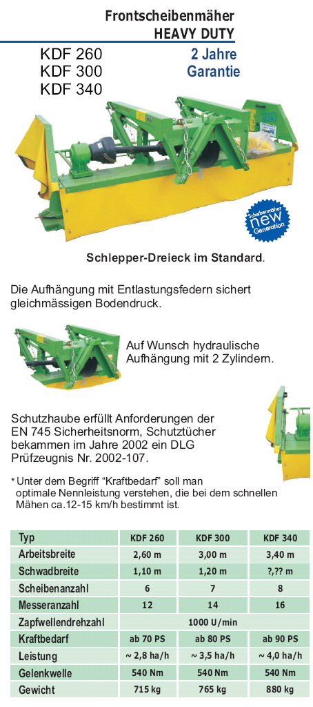 KDF 260 - 340