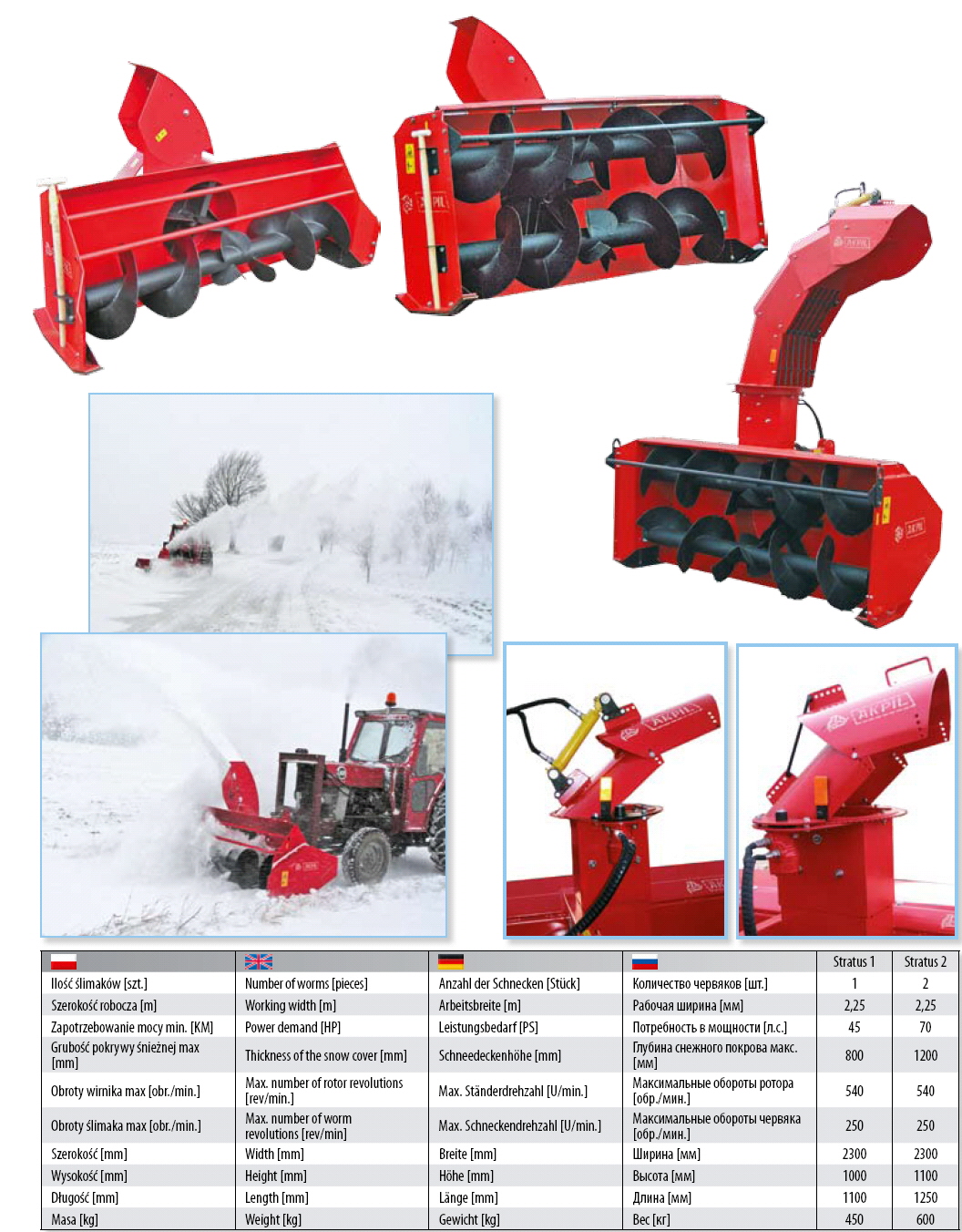 STRATUS 1 und 2 Prospekt